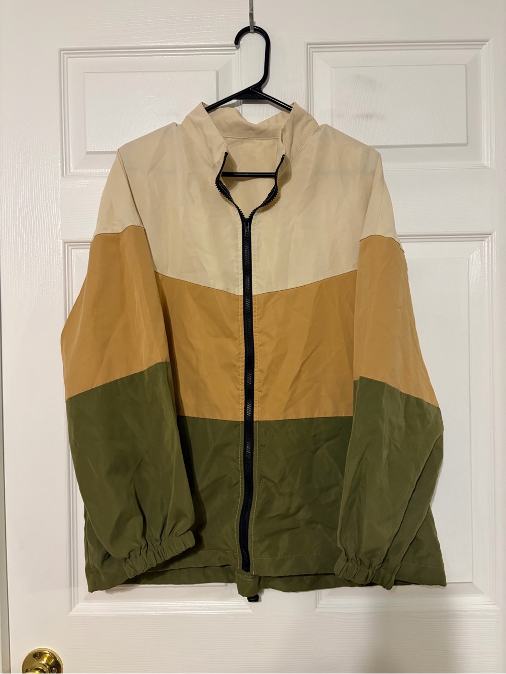 Colorblock Windbreaker Utility Jacket